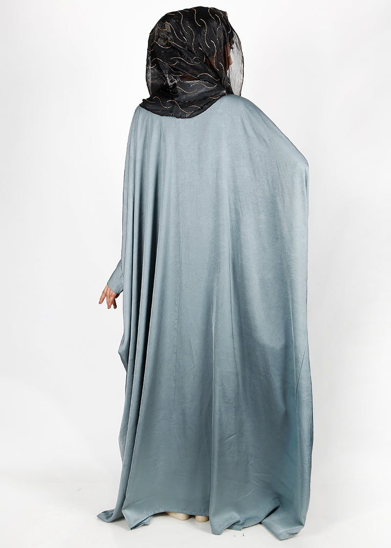 Being Muslims Grey Batwing Button Down Kaftan