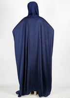 Being Muslims Navy Blue Batwing Button Down Kaftan