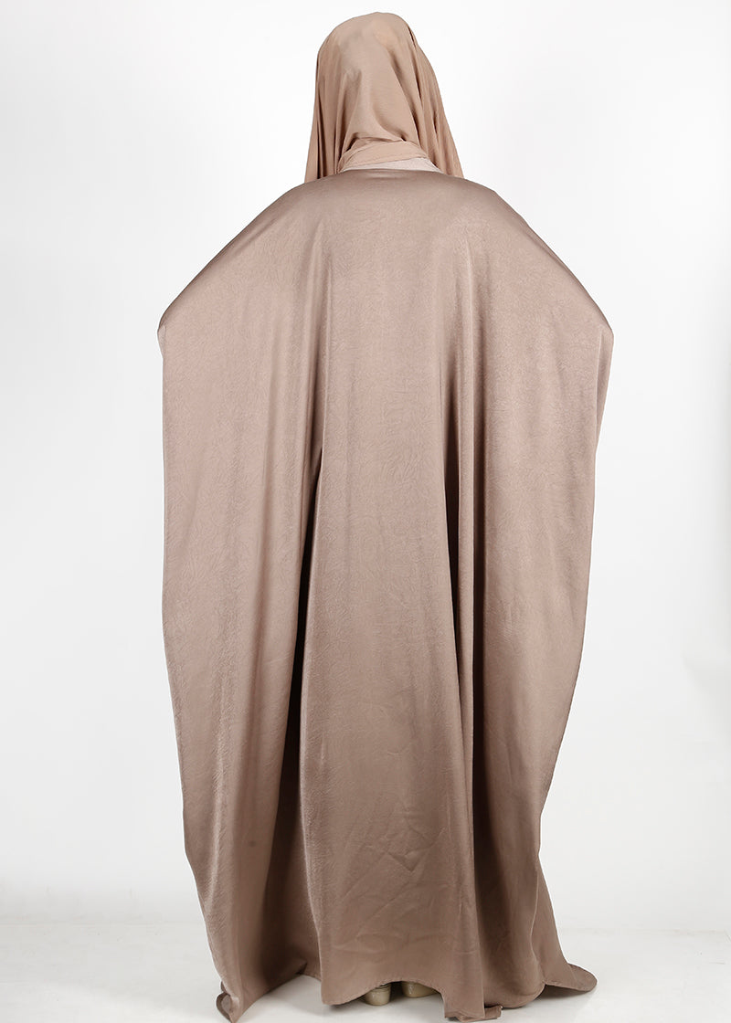Being Muslims Oak Brown Batwing Button Down Kaftan