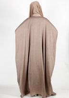 Being Muslims Oak Brown Batwing Button Down Kaftan