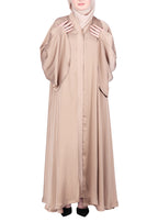 Being Muslims A Line Flowy n Flared Beige Abaya