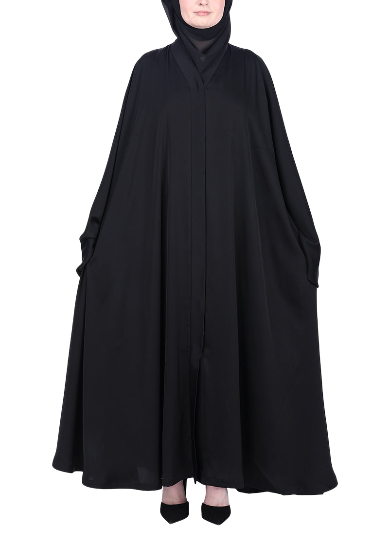 Being Muslims A Line Flowy n Flared Black Abaya