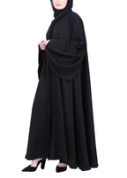 Being Muslims A Line Flowy n Flared Black Abaya