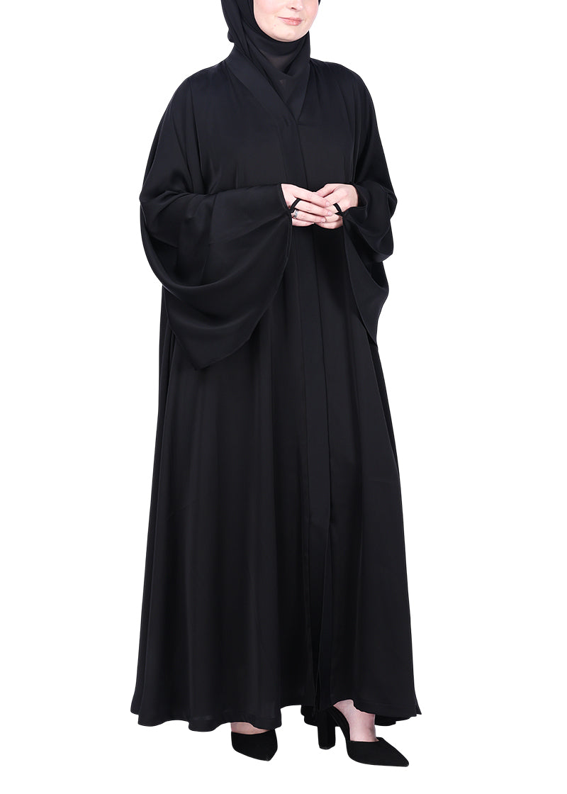 Being Muslims A Line Flowy n Flared Black Abaya