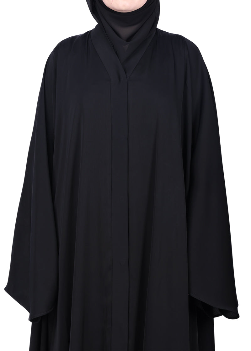 Being Muslims A Line Flowy n Flared Black Abaya