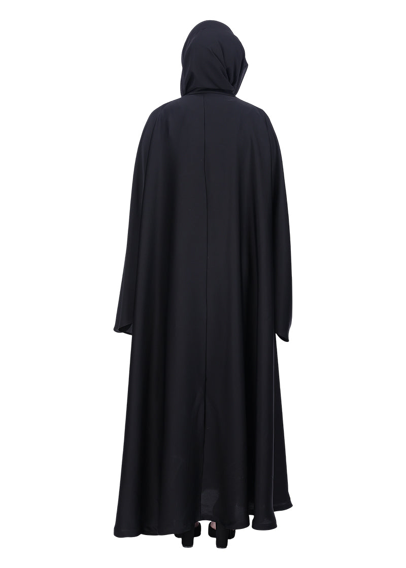 Being Muslims A Line Flowy n Flared Black Abaya