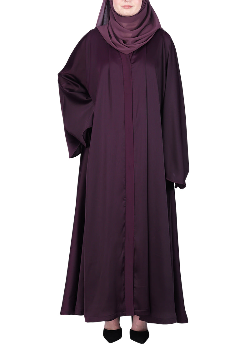 Being Muslims A Line Flowy n Flared Purple Abaya