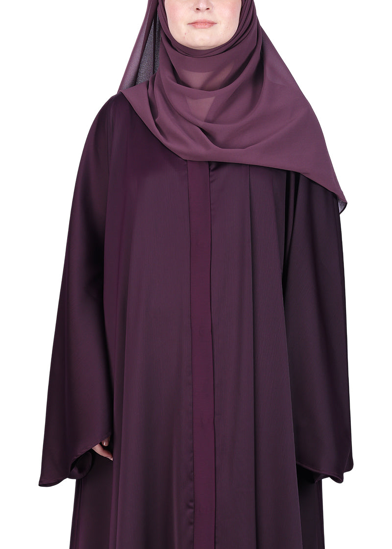 Being Muslims A Line Flowy n Flared Purple Abaya