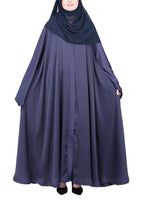 Being Muslims A Line Flowy n Flared Navy Blue Abaya