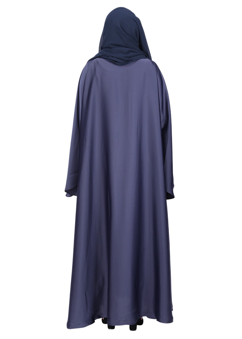 Being Muslims A Line Flowy n Flared Navy Blue Abaya