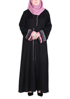 Being Muslims Multi Colored Layered Sleeves Abaya