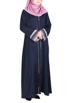 Being Muslims Multi Colored Layered Sleeves Abaya