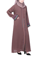 Being Muslims Multi Colored Layered Sleeves Abaya