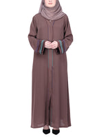 Being Muslims Multi Colored Layered Sleeves Abaya