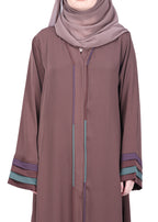 Being Muslims Multi Colored Layered Sleeves Abaya