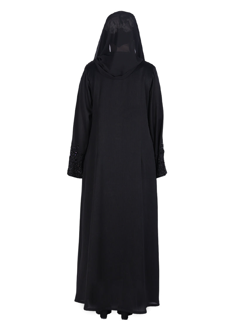 Being Muslims Starry Sleeves Luxury Black Abaya
