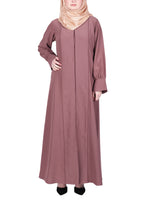 Being Muslims Suave Minimalist Burnish Brown Abaya