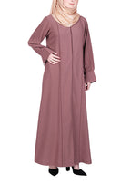 Being Muslims Suave Minimalist Burnish Brown Abaya