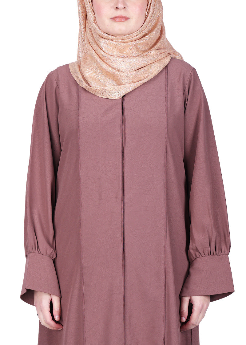 Being Muslims Suave Minimalist Burnish Brown Abaya