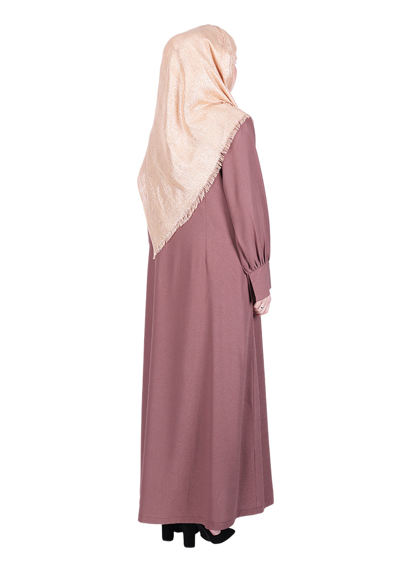 Being Muslims Suave Minimalist Burnish Brown Abaya