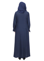 Being Muslims Suave Minimalist Navy Blue Abaya