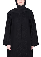 Being Muslims Black Abaya with Magnificent Rich Embroidery
