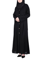 Being Muslims Simple n Stylish Black Front Open Abaya