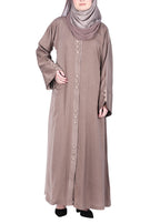 BeingMuslims Oak Brown Timeless Abaya in Marbella
