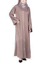 BeingMuslims Oak Brown Timeless Abaya in Marbella