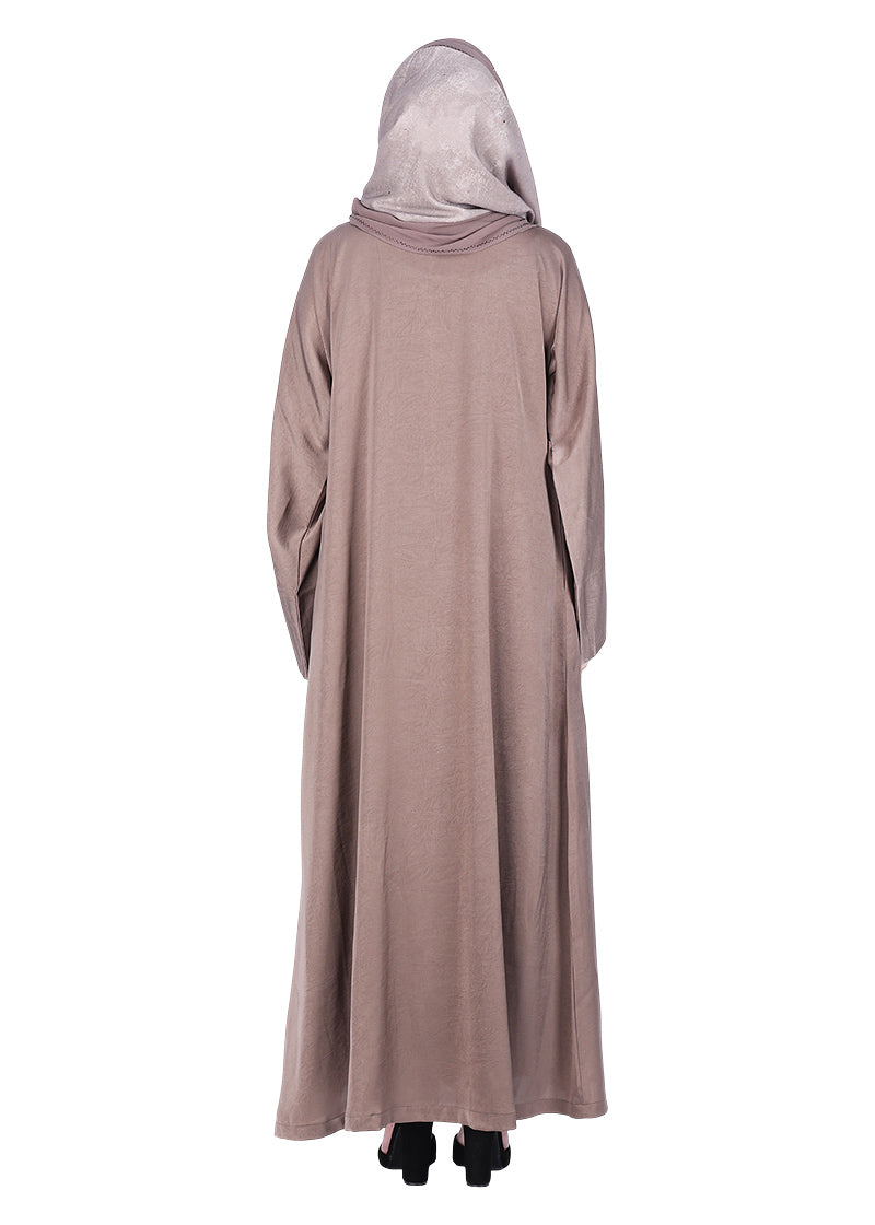BeingMuslims Oak Brown Timeless Abaya in Marbella