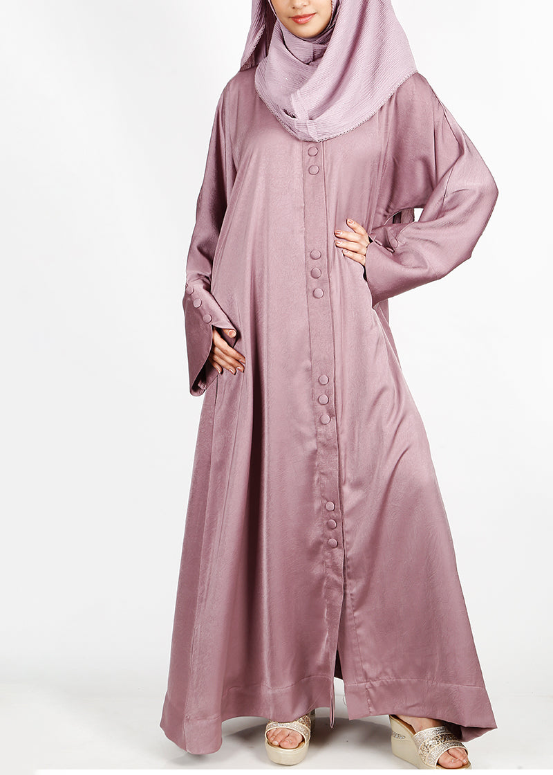 BeingMuslims Onion Pink Timeless Abaya in Marbella
