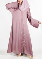 BeingMuslims Onion Pink Timeless Abaya in Marbella