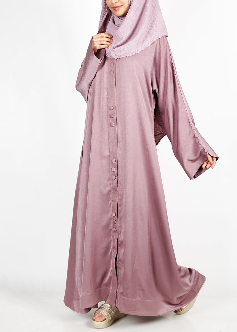BeingMuslims Onion Pink Timeless Abaya in Marbella