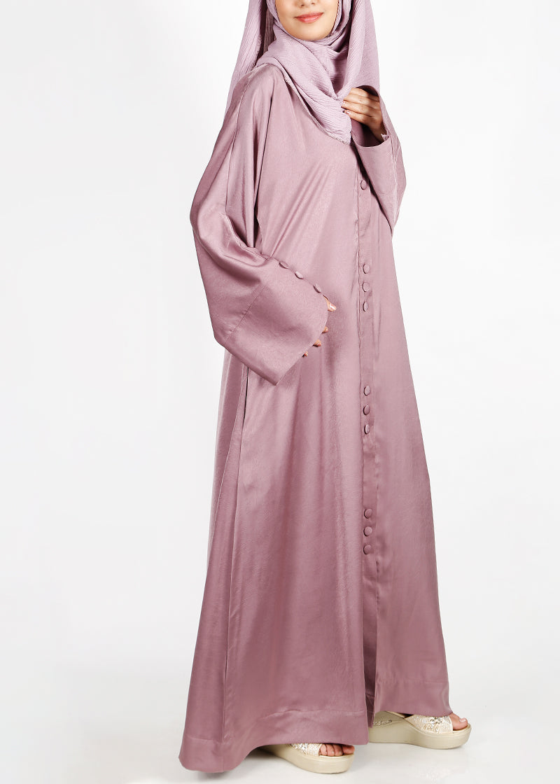 BeingMuslims Onion Pink Timeless Abaya in Marbella