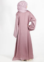 BeingMuslims Onion Pink Timeless Abaya in Marbella
