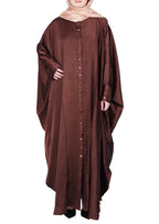 BeingMuslims Lustrous Brown Front Open Buttoned Kaftan