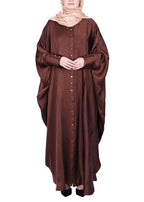 BeingMuslims Lustrous Brown Front Open Buttoned Kaftan