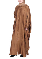 BeingMuslims Lustrous Golden Front Open Buttoned Kaftan