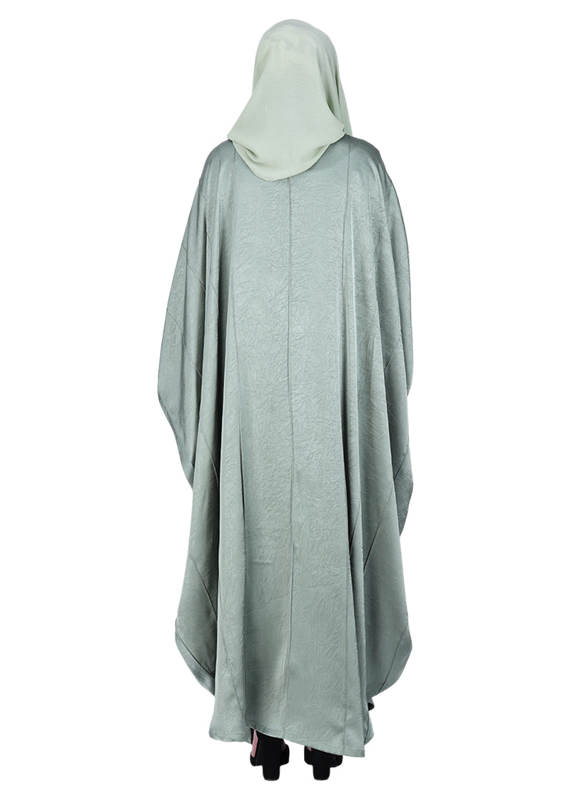 BeingMuslims Lustrous Mint Front Open Buttoned Kaftan