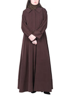 BeingMuslims Modish Brown Designer Abaya.