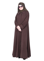 BeingMuslims Modish Brown Designer Abaya.