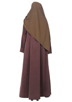 BeingMuslims Modish Brown Designer Abaya.
