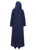 BeingMuslims Understated Navy Blue with Elegant Bow Shaped Motifs