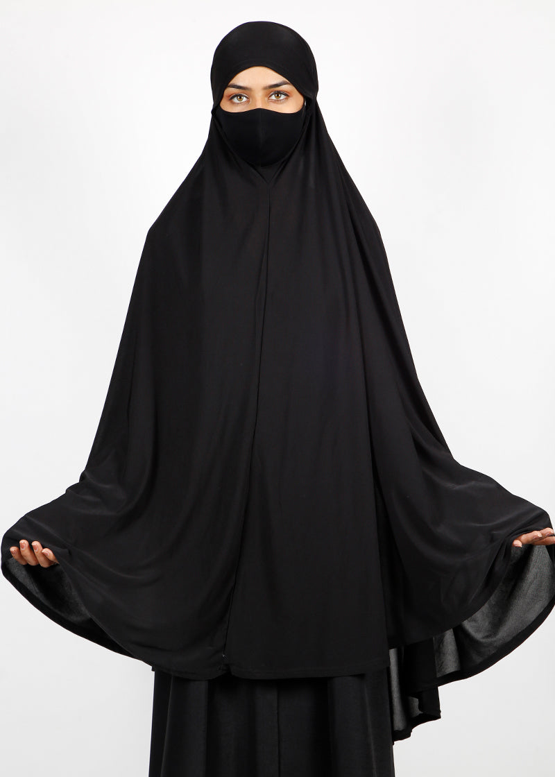 BeingMuslims Khimar without Sleeves in Black