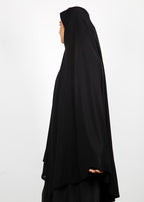 BeingMuslims Khimar without Sleeves in Rich Black