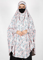 BeingMuslims Printed Khimar A with elastic Sleeves