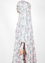 BeingMuslims Printed Khimar A with elastic Sleeves