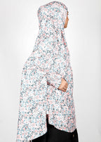 BeingMuslims Printed Khimar A with elastic Sleeves