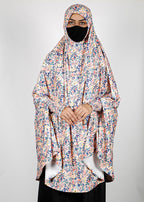 BeingMuslims Printed Khimar B with elastic Sleeves