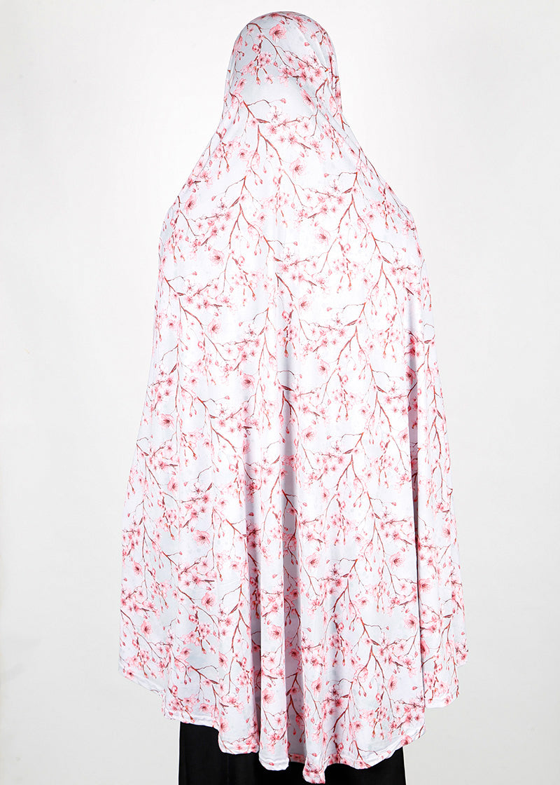 BeingMuslims Printed Khimar G with elastic Sleeves